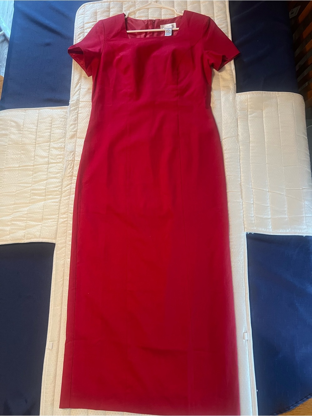 Chadwicks Crimson Red Maxi Sheath Dress